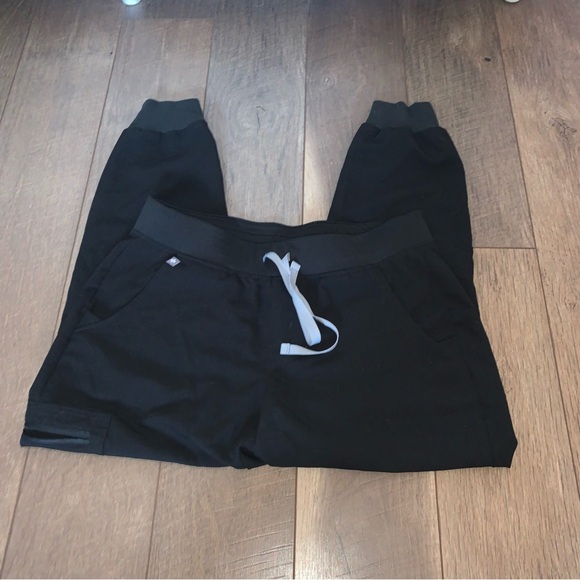 Figs Zamora Joggers Scrub Pants Black Size MP Medium Petite - Picture 4 of 7